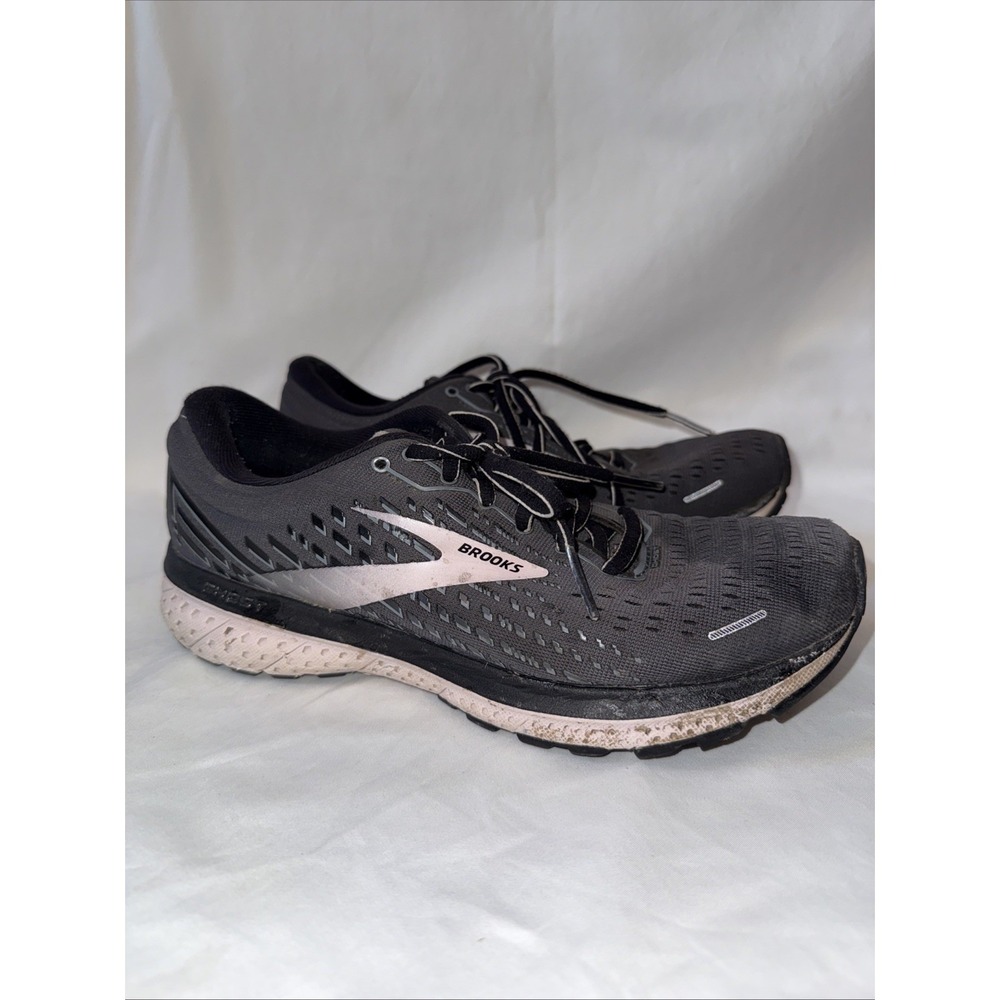 Brooks Ghost 13 Running Shoes Gray/Pink/Black Athletic Sneakers Womens Size 8 B - Picture 3 of 7